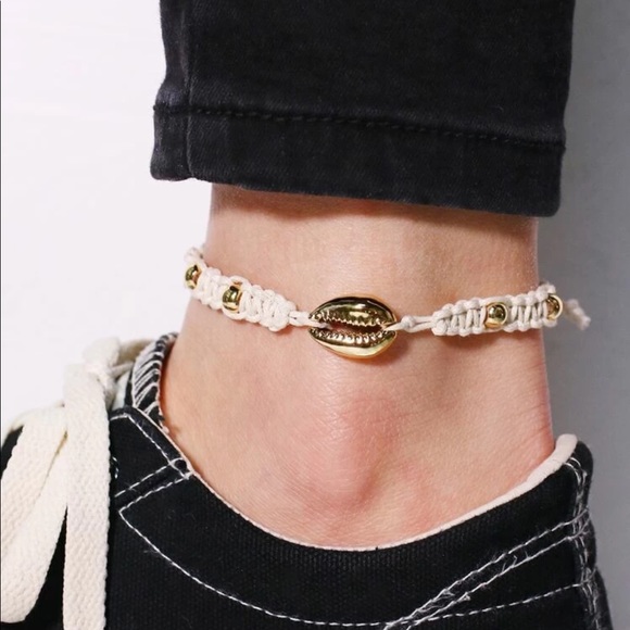 Jewelry - Braided Shell Anklet